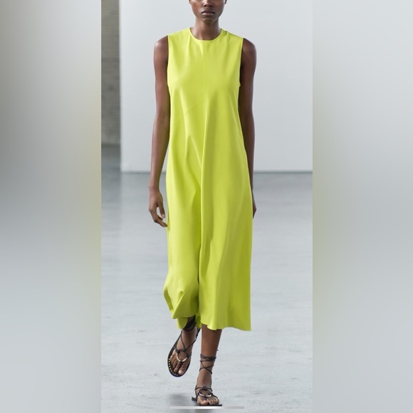 Zara Neon Yellow Dress - Picture 1 of 11